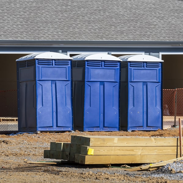 how do you dispose of waste after the portable restrooms have been emptied in Whiting